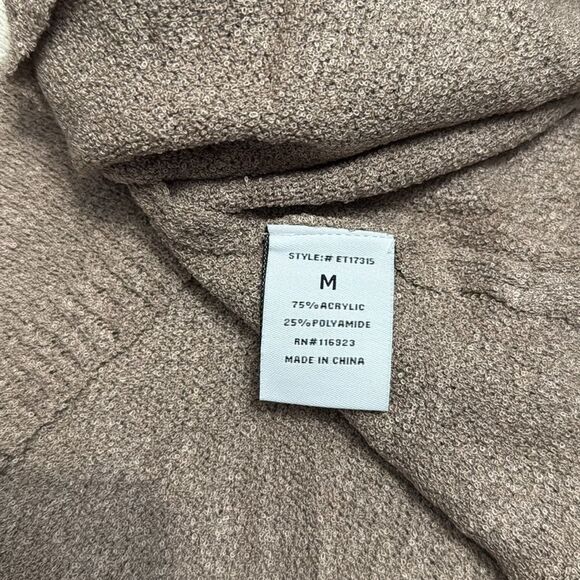 Easel Lightening Bolt Sleeveless Sweater in Mushroom Size S & M NWT - Picture 5 of 5